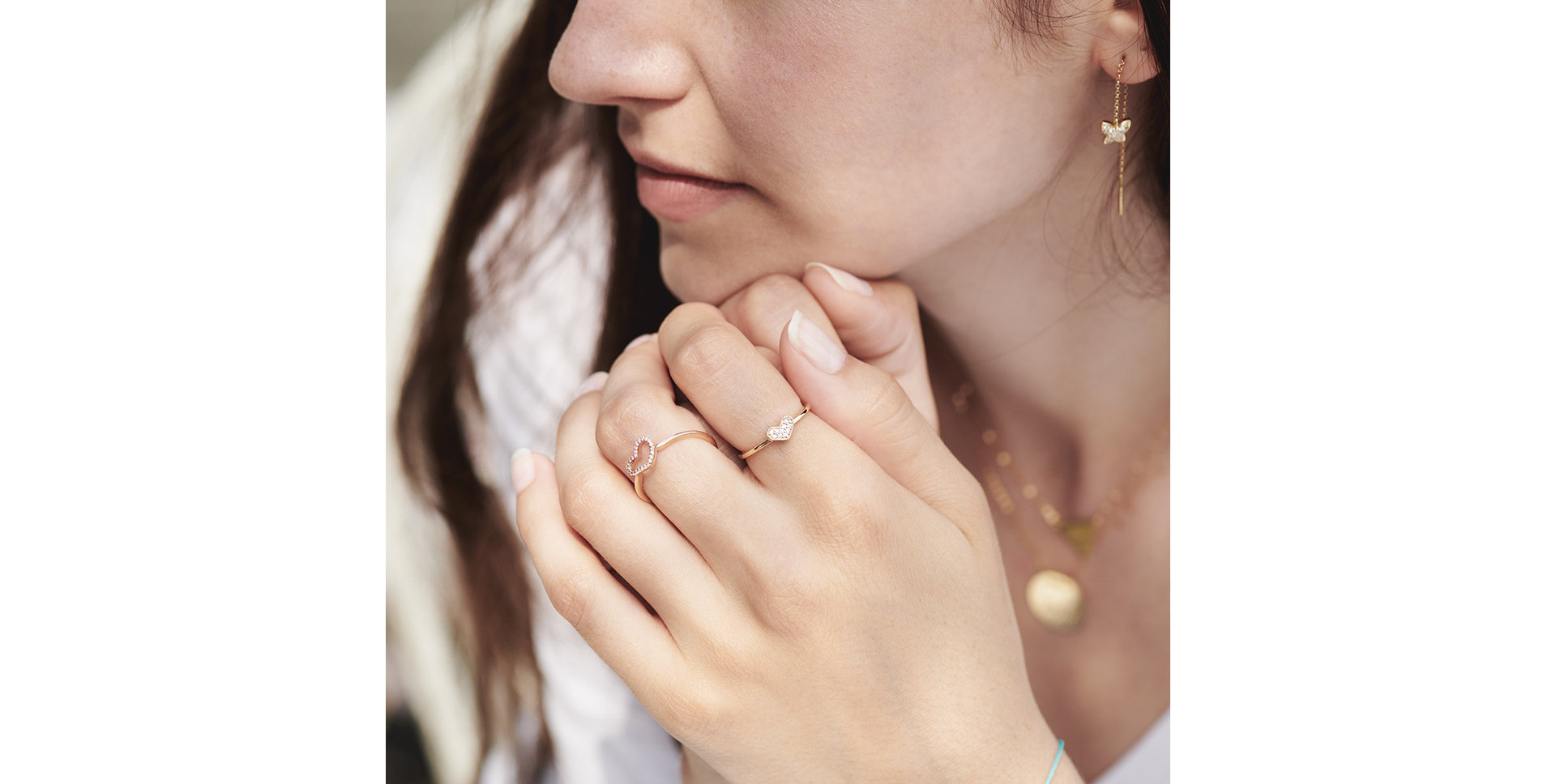 Náušnice s diamanty Amazing Butterfly