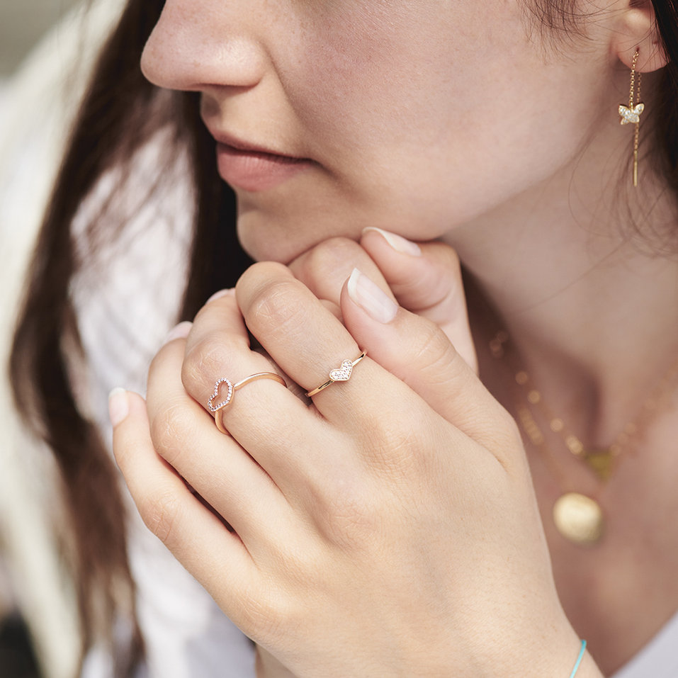 Náušnice s diamanty Amazing Butterfly