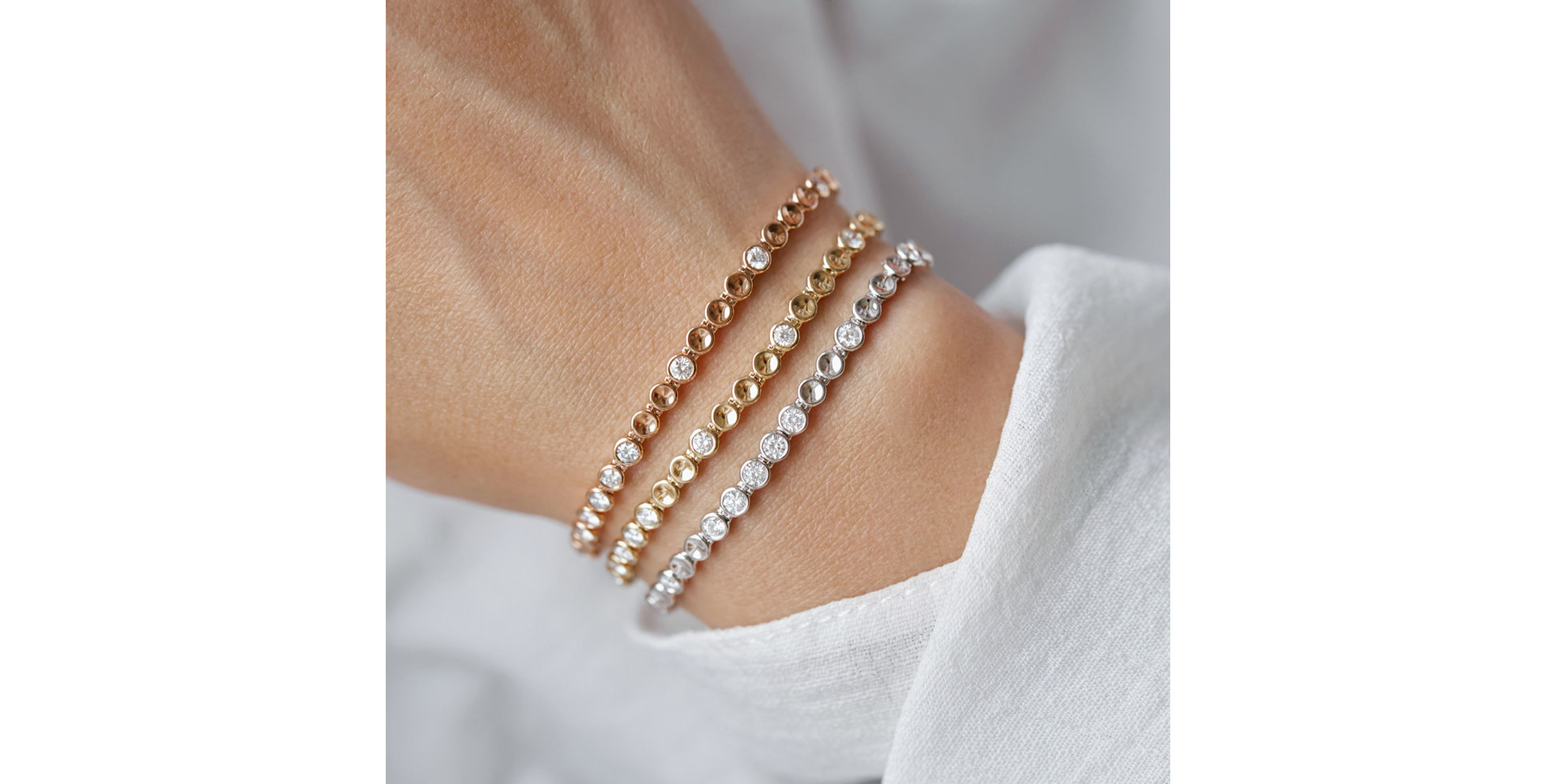 Náramek s hnědými diamanty Essential Brilliance