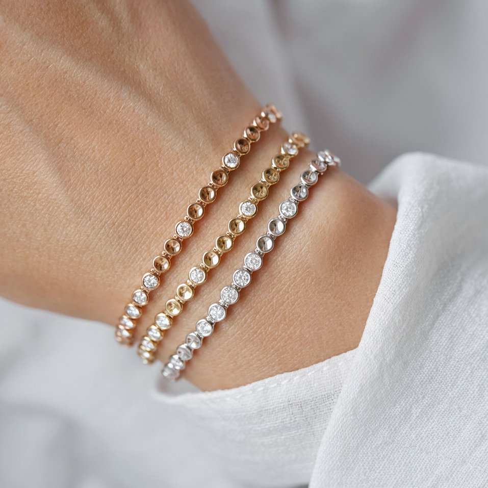 Náramek s hnědými diamanty Essential Brilliance