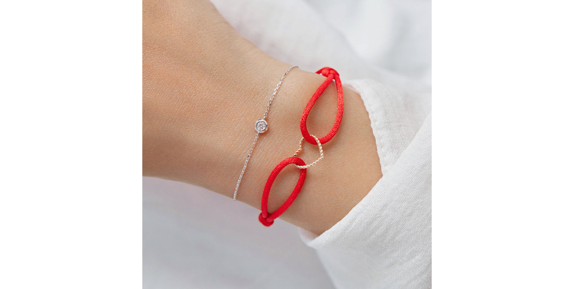 Náramek s diamantem Sparkling Dots