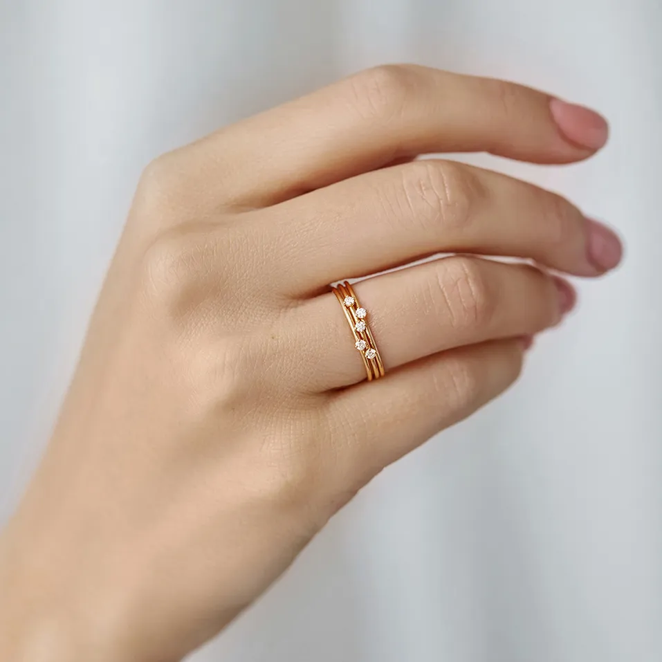 Prsten s diamantem Tango