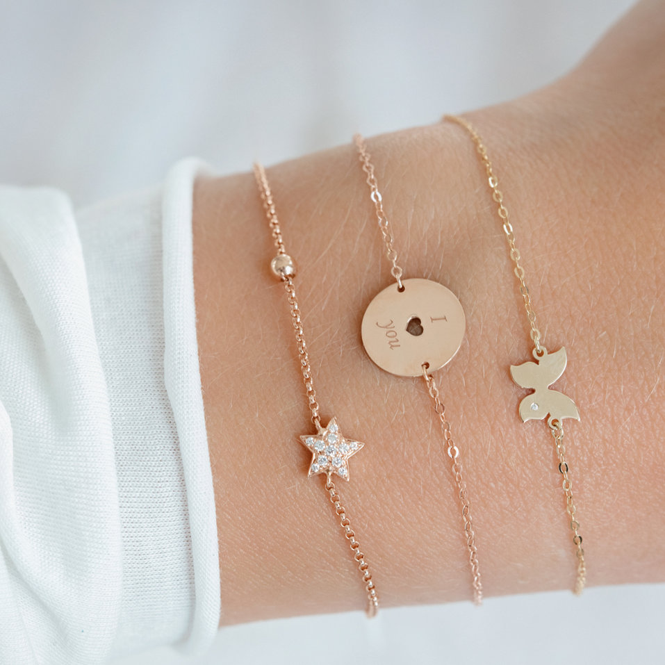 Náramek s diamanty Heaven Message