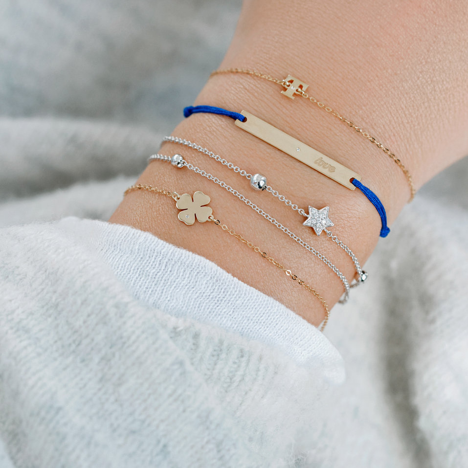 Náramek s diamanty Starshine Message