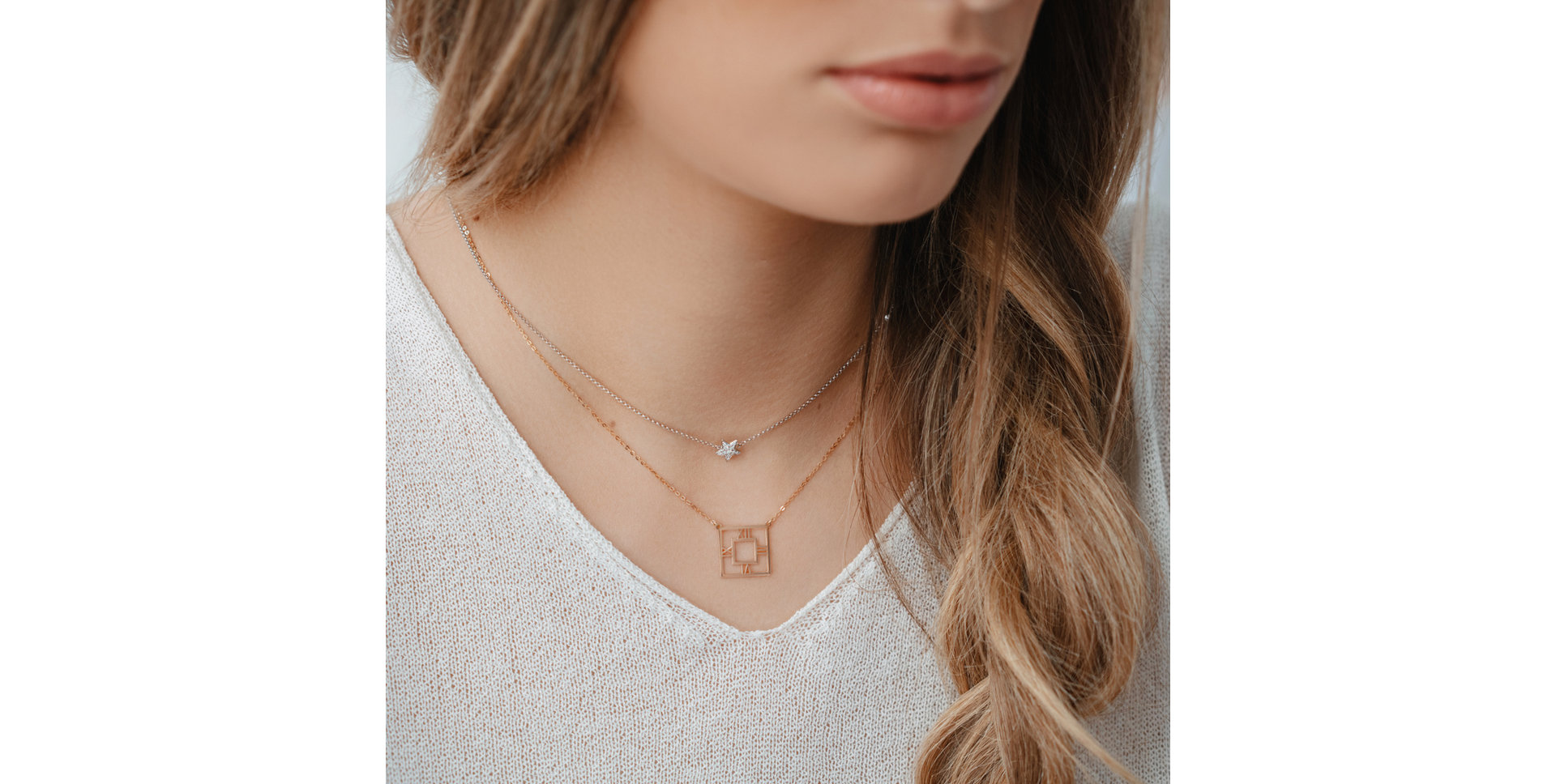 Náhrdelník s diamanty Starshine Waterfall