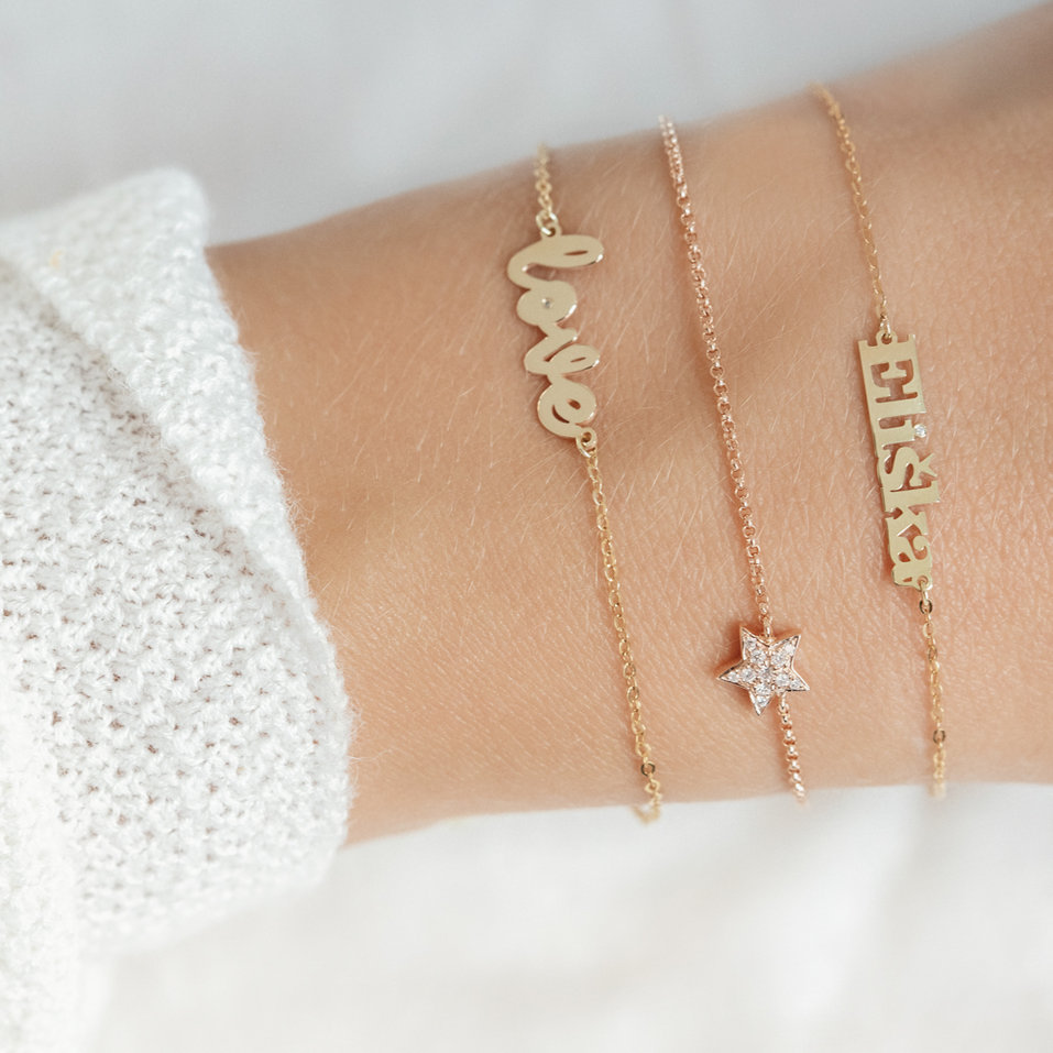 Náramek s diamanty Night Message