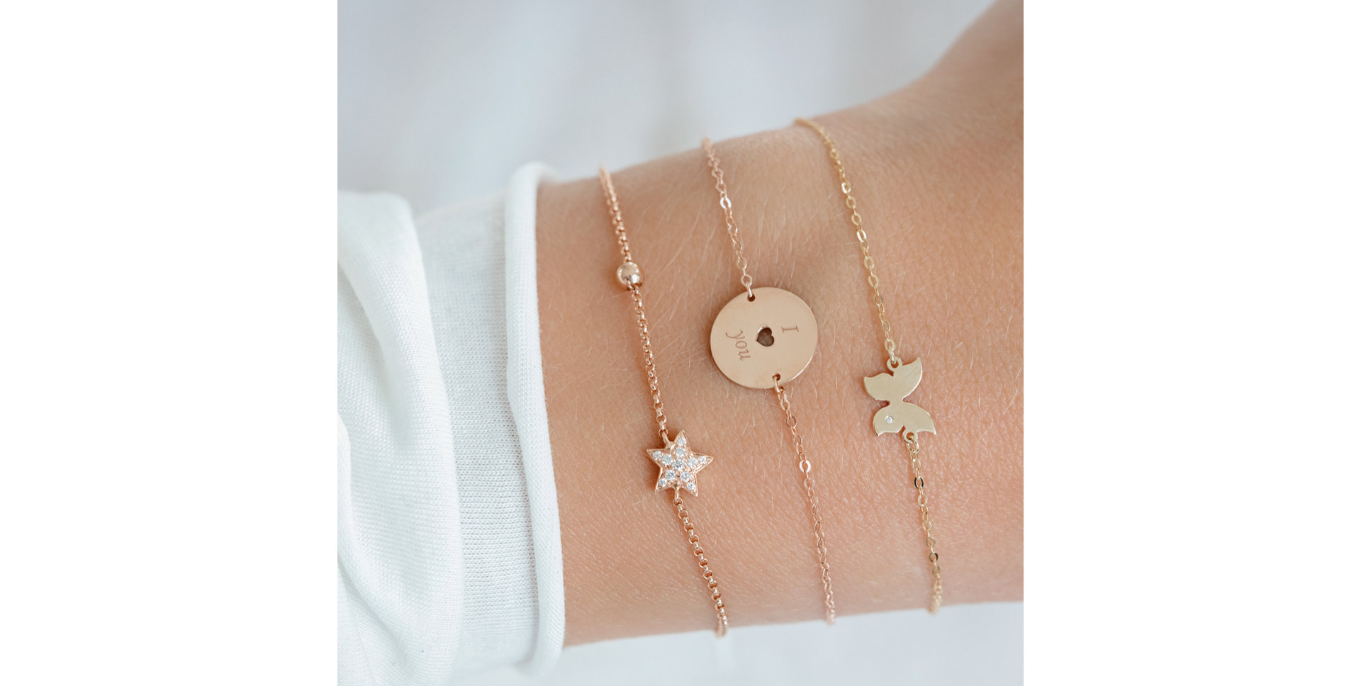 Náramek s diamanty Heaven Message