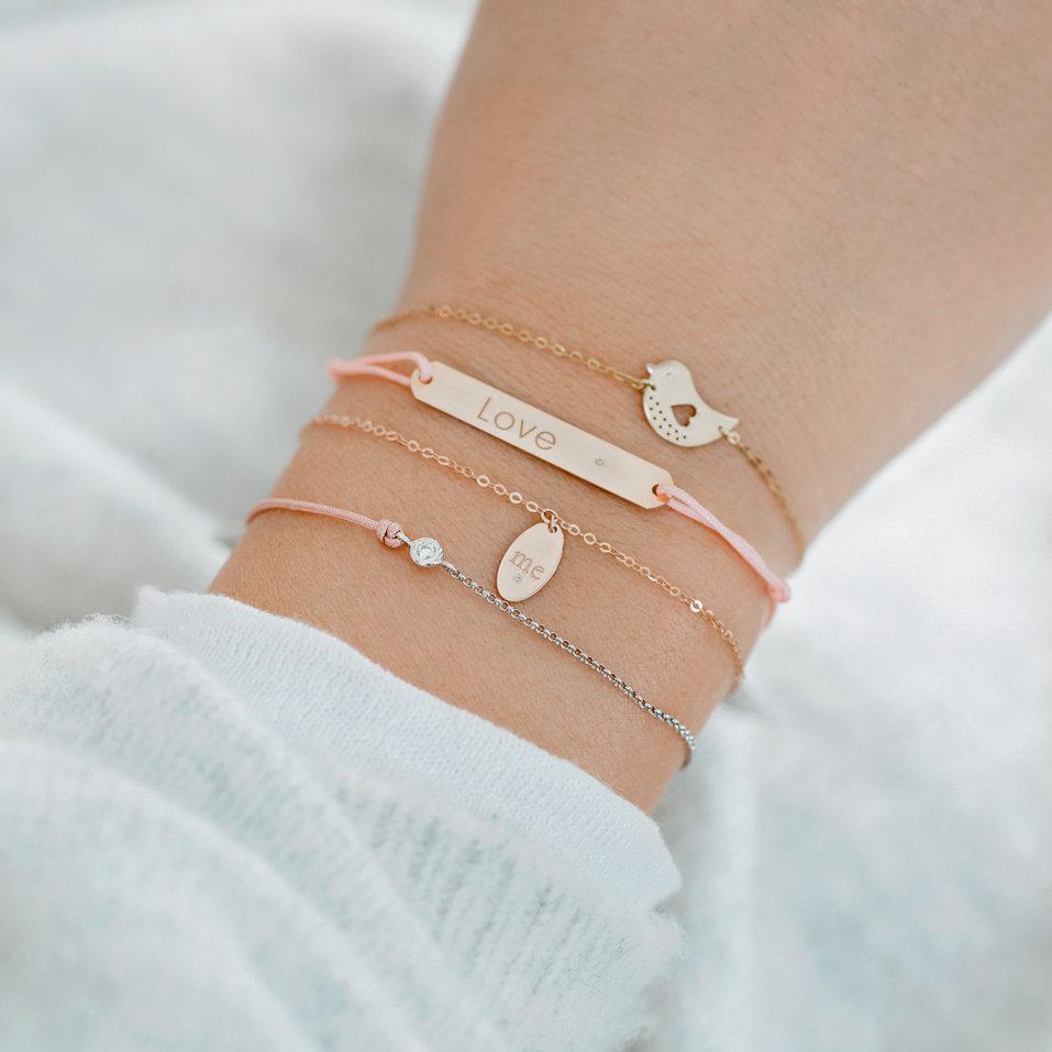 Diamantový náramek se šňůrkou Effect Diamond