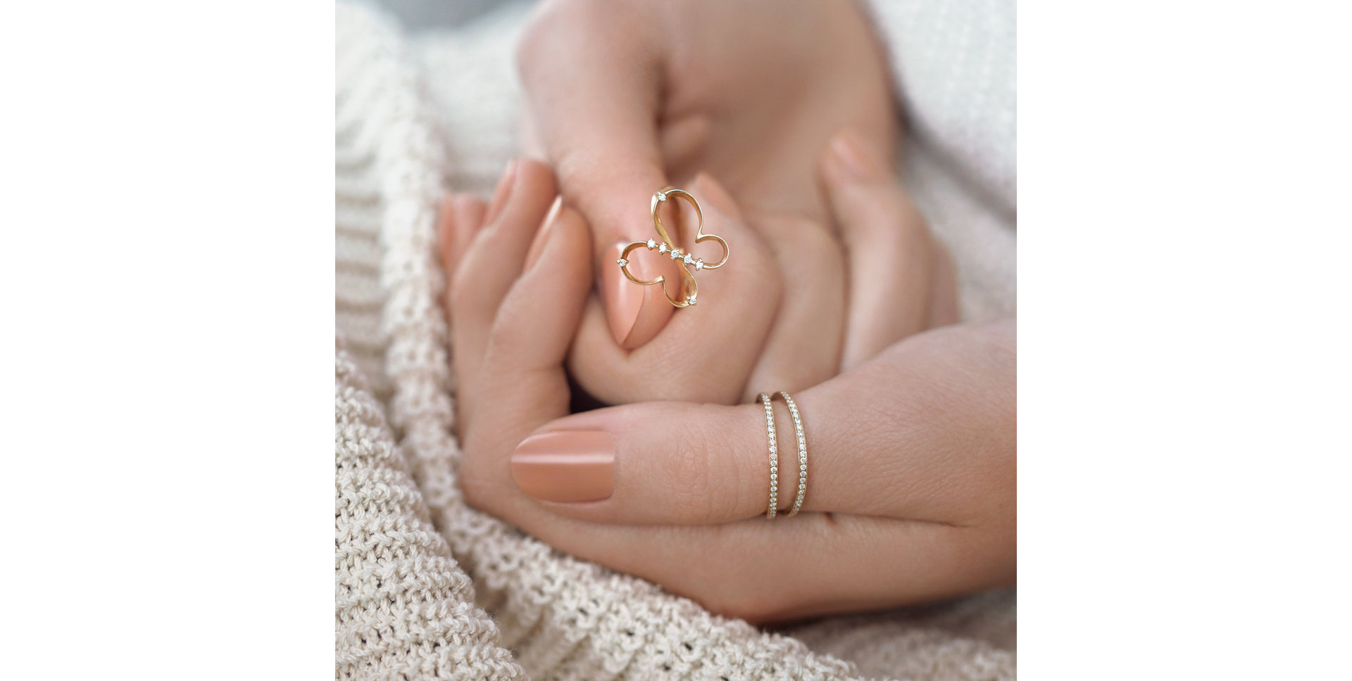 Prsten s diamanty Double Beauty