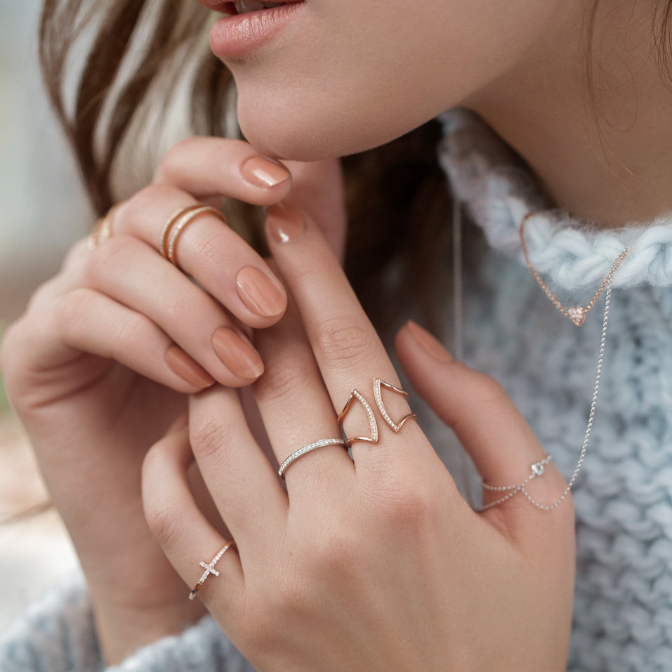 Prsten s diamanty Double Beauty