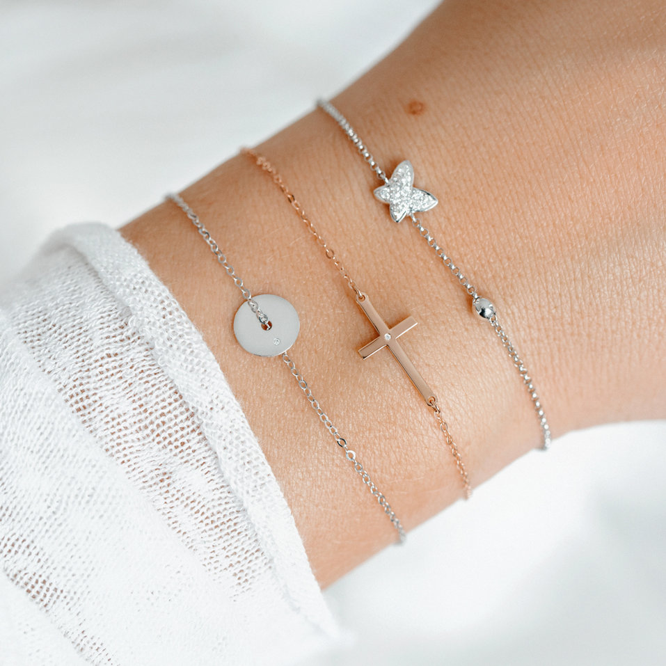 Náramek s diamantem Eternity