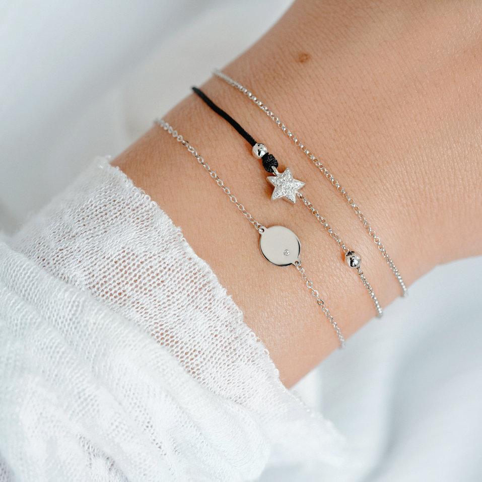 Náramek s diamantem Monogram Style