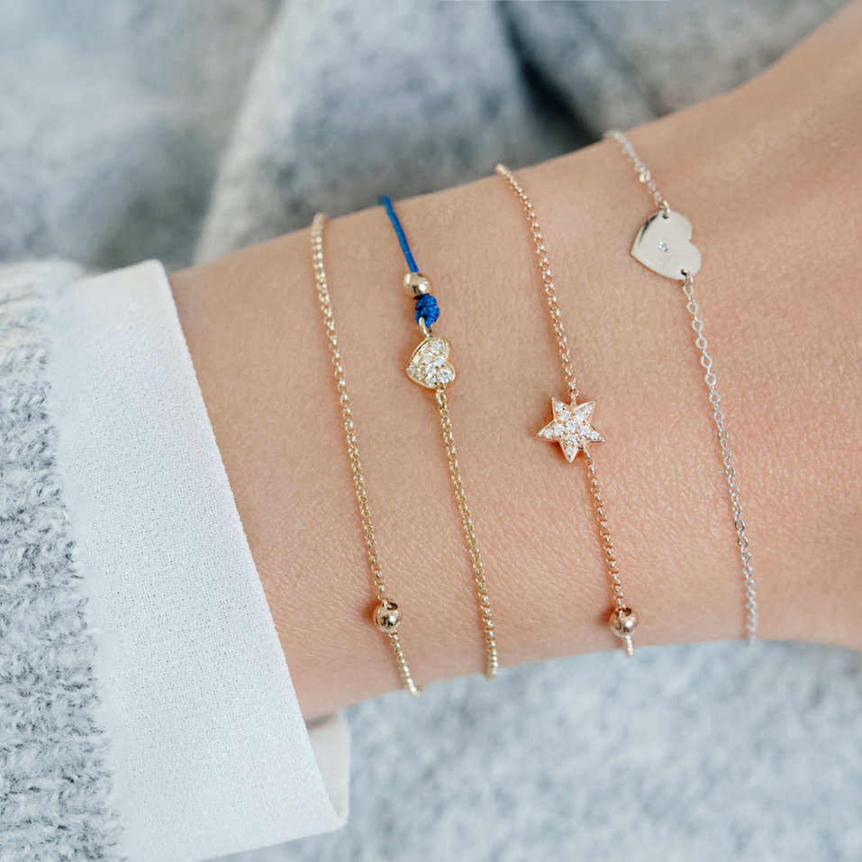 Náramek s diamantem My Heart