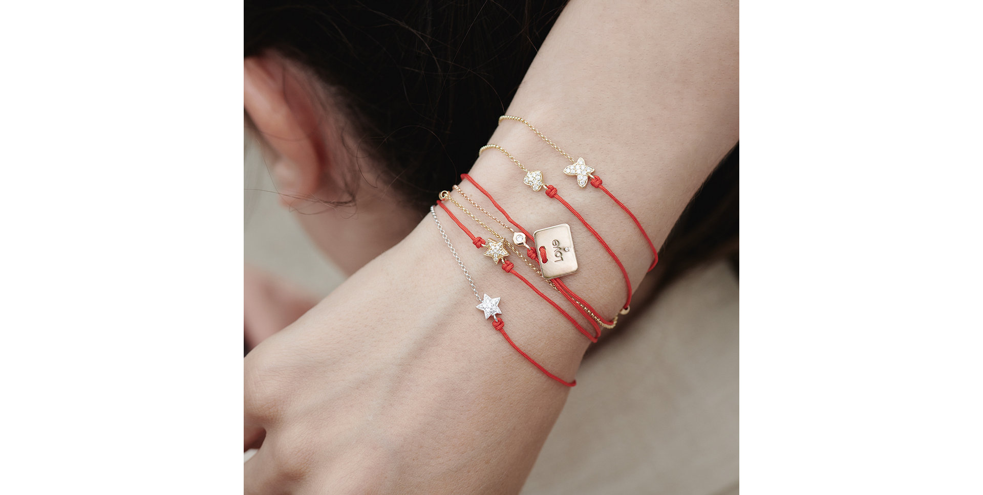 Diamantový náramek se šňůrkou Effect Diamond