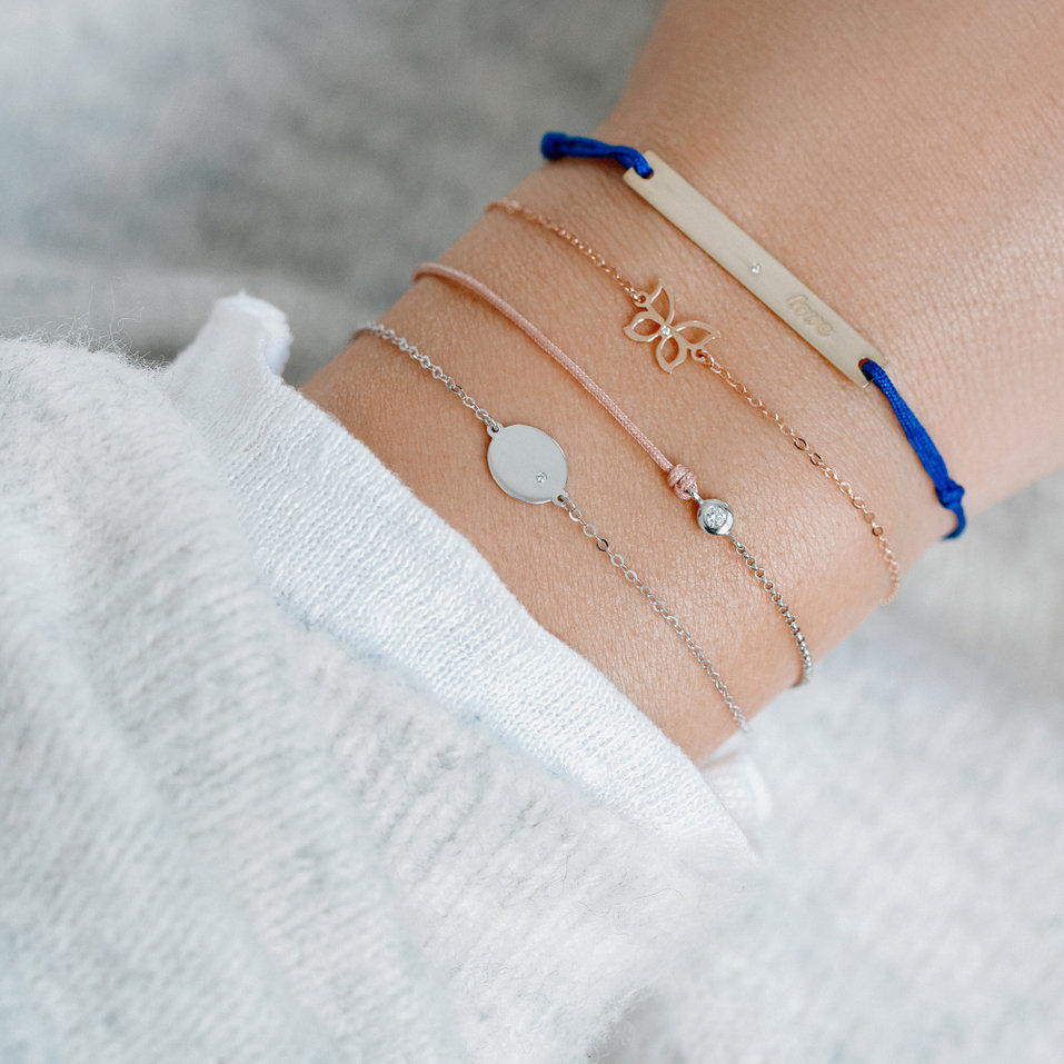 Diamantový náramek se šňůrkou Effect Diamond