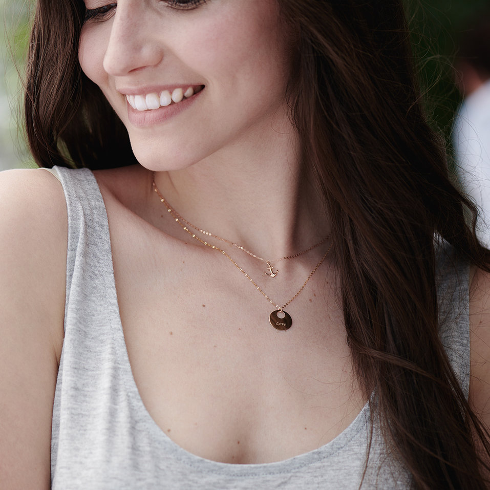 Náhrdelník s diamantem Love Courier