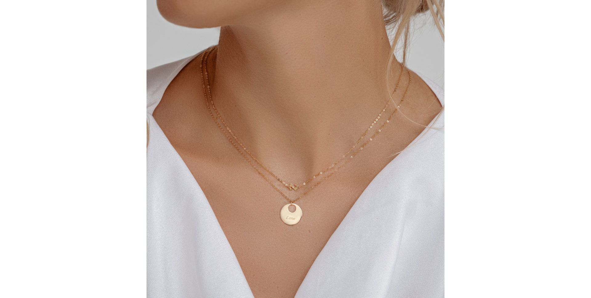 Náhrdelník s diamantem Love Courier