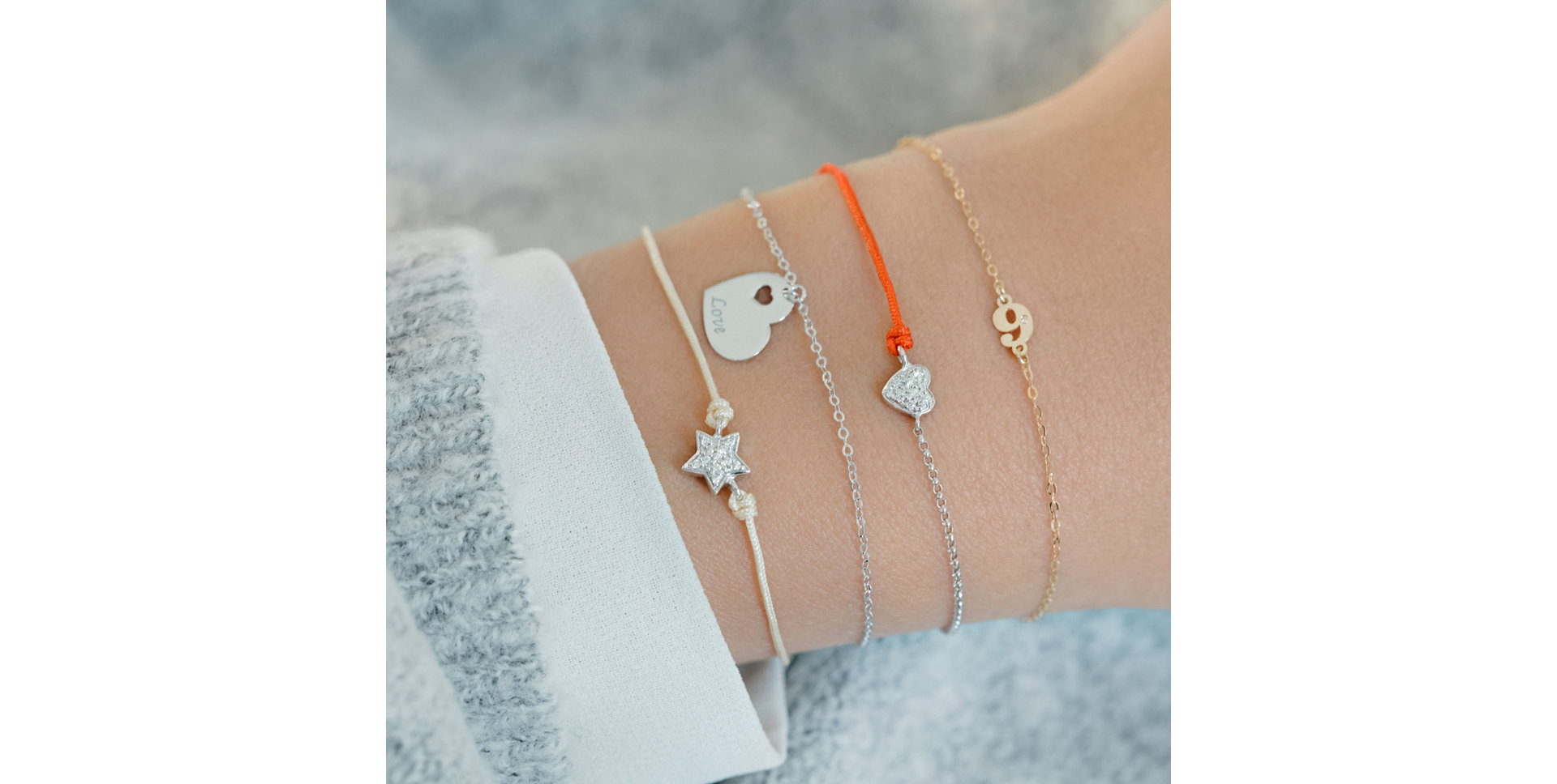 Náramek s diamantem Passion Heart