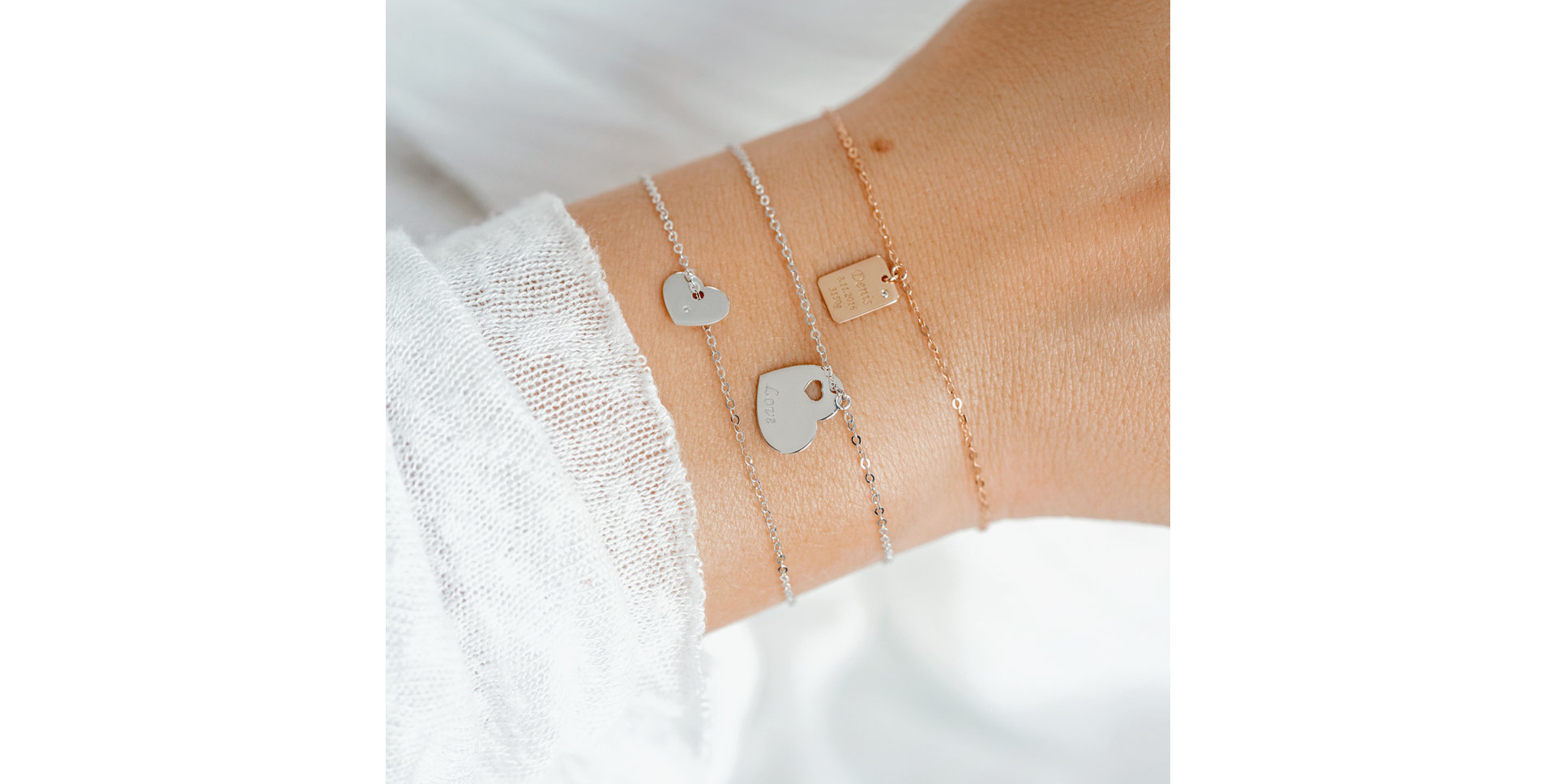 Náramek s diamantem Passion Heart