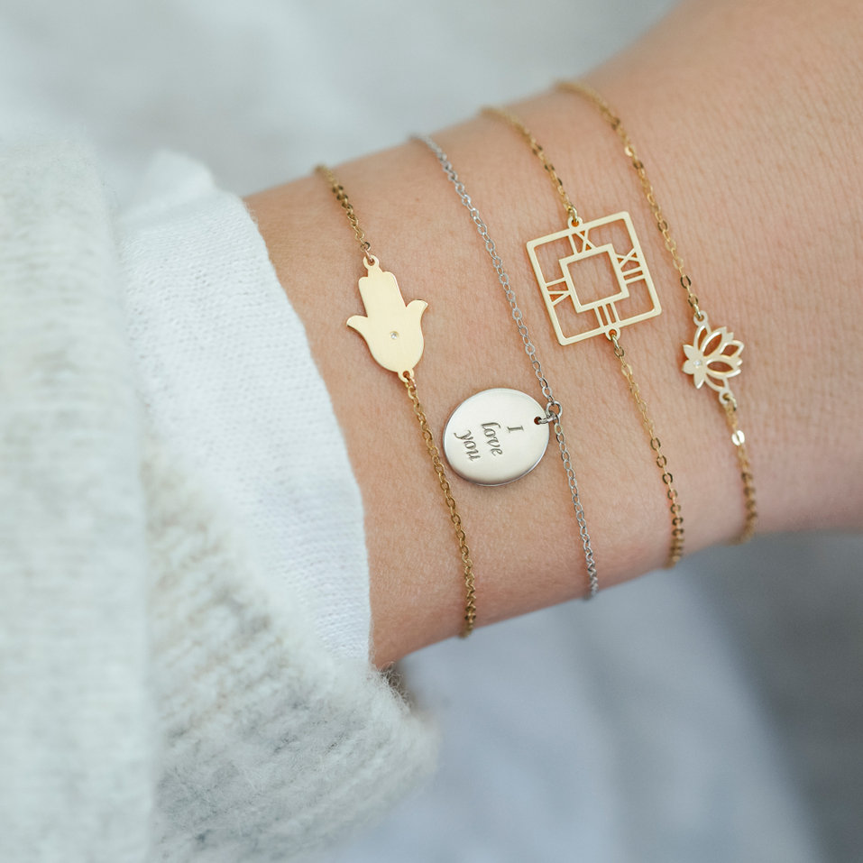 Náramek s diamantem Amour Touch