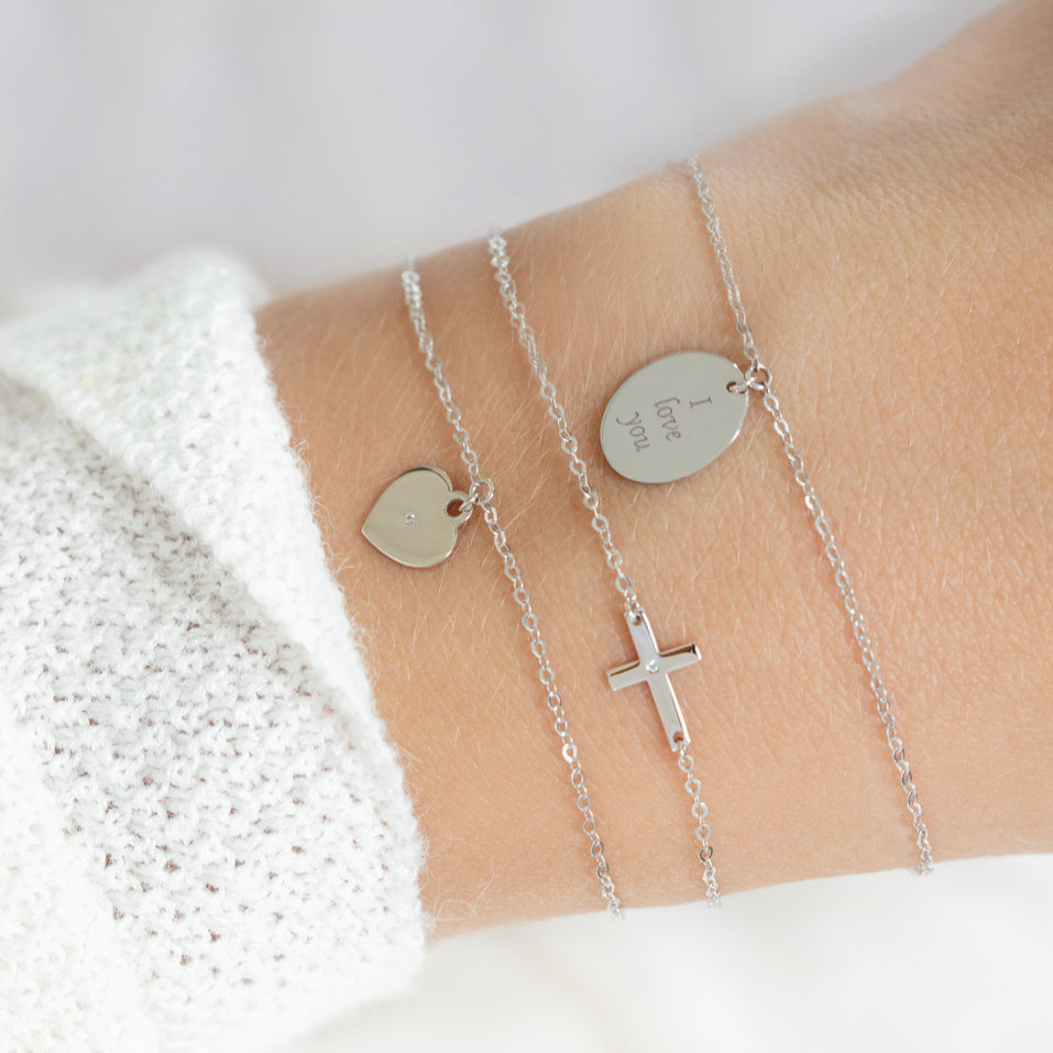 Náramek s diamantem Amour Touch