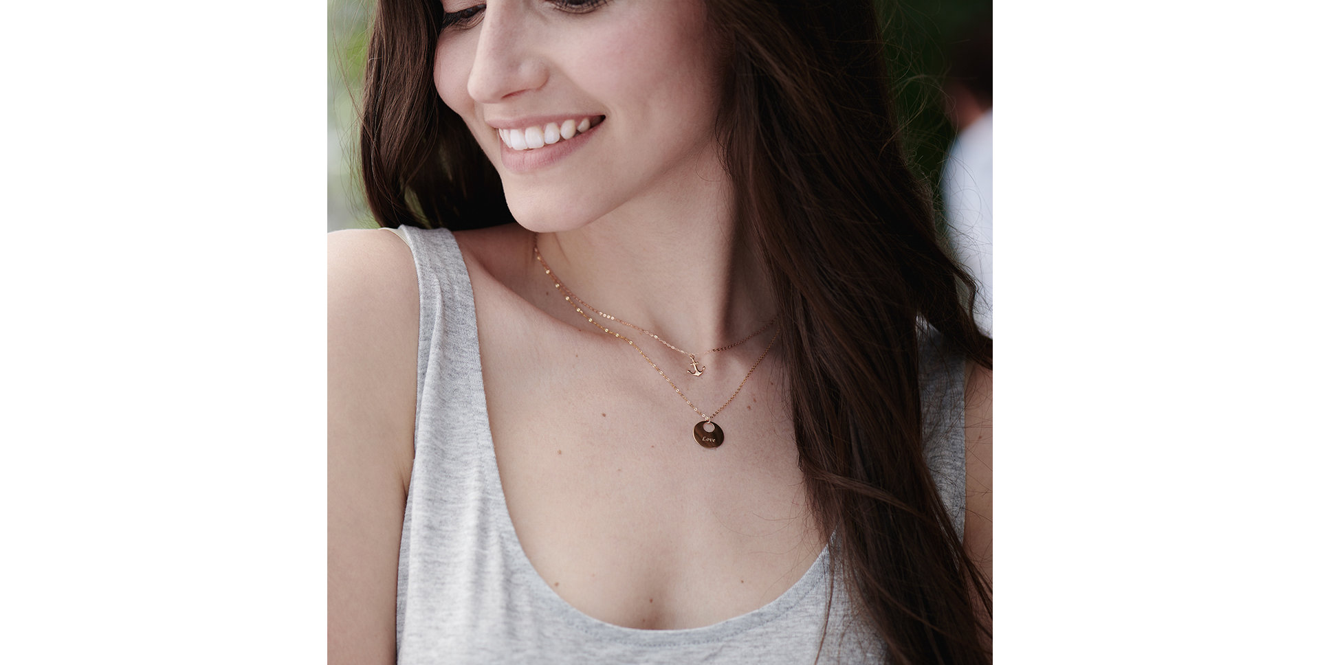 Náhrdelník s diamantem Love Courier