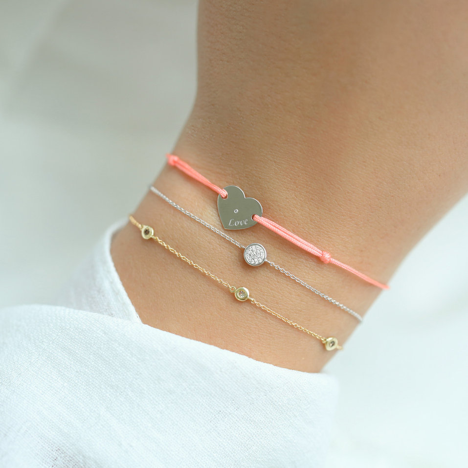Náramek s diamantem Amour Gem