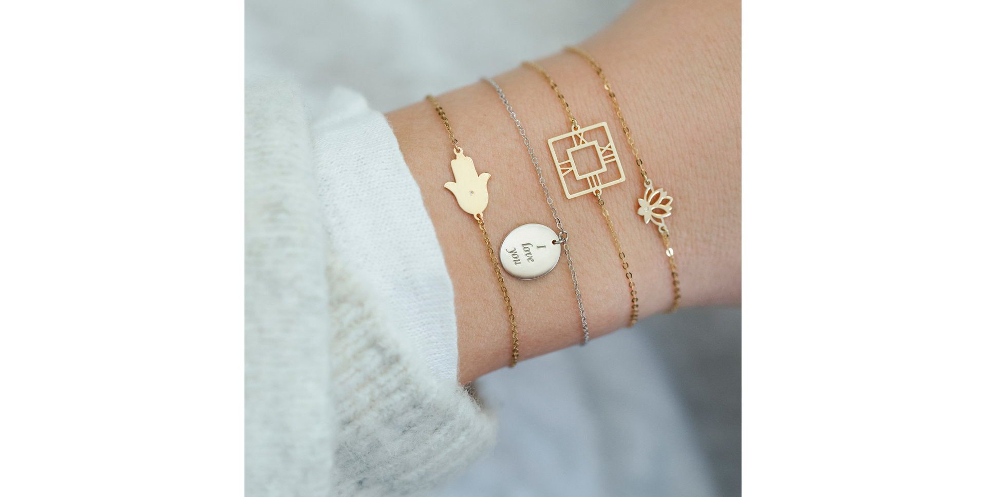 Náramek s diamantem Midnight Mystery