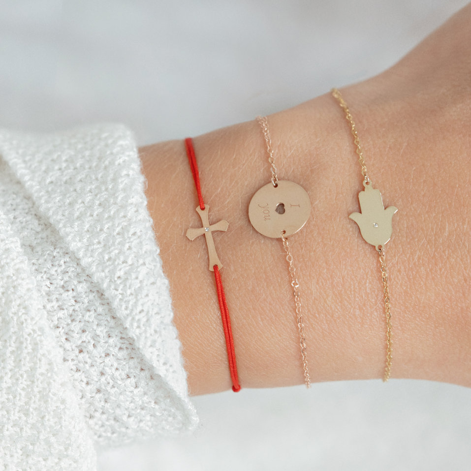 Náramek s diamantem Midnight Mystery