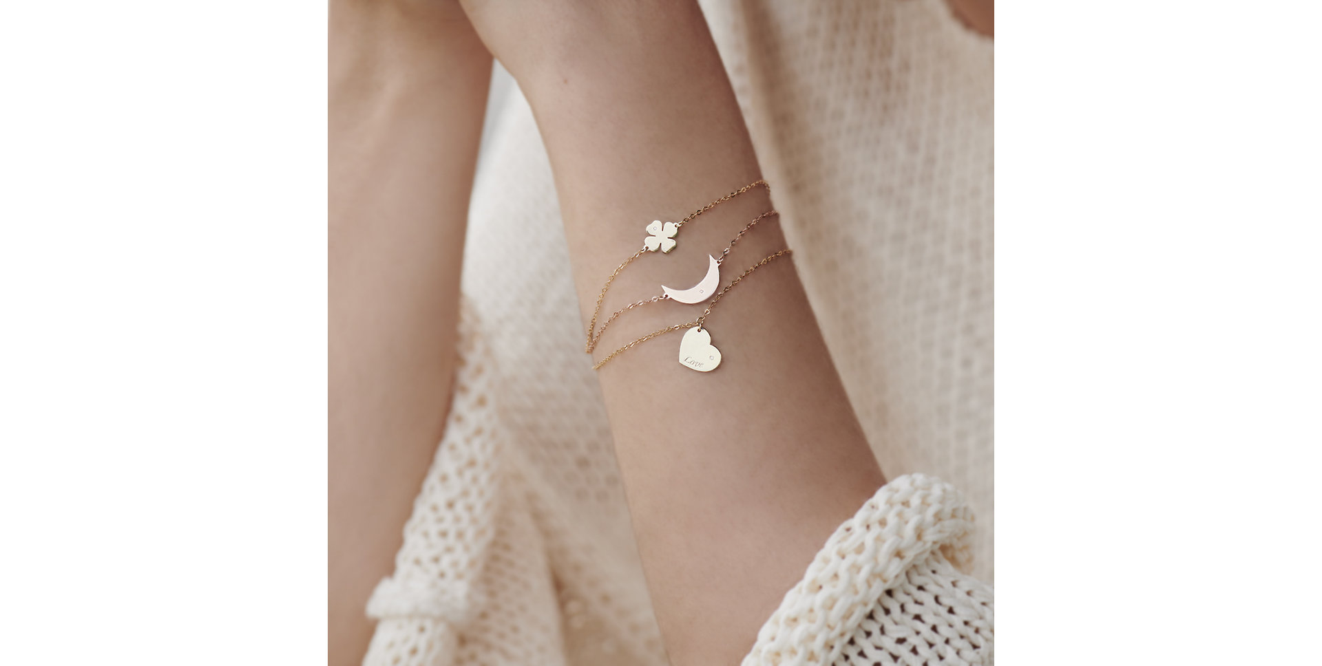 Náramek s diamantem Passion Moon