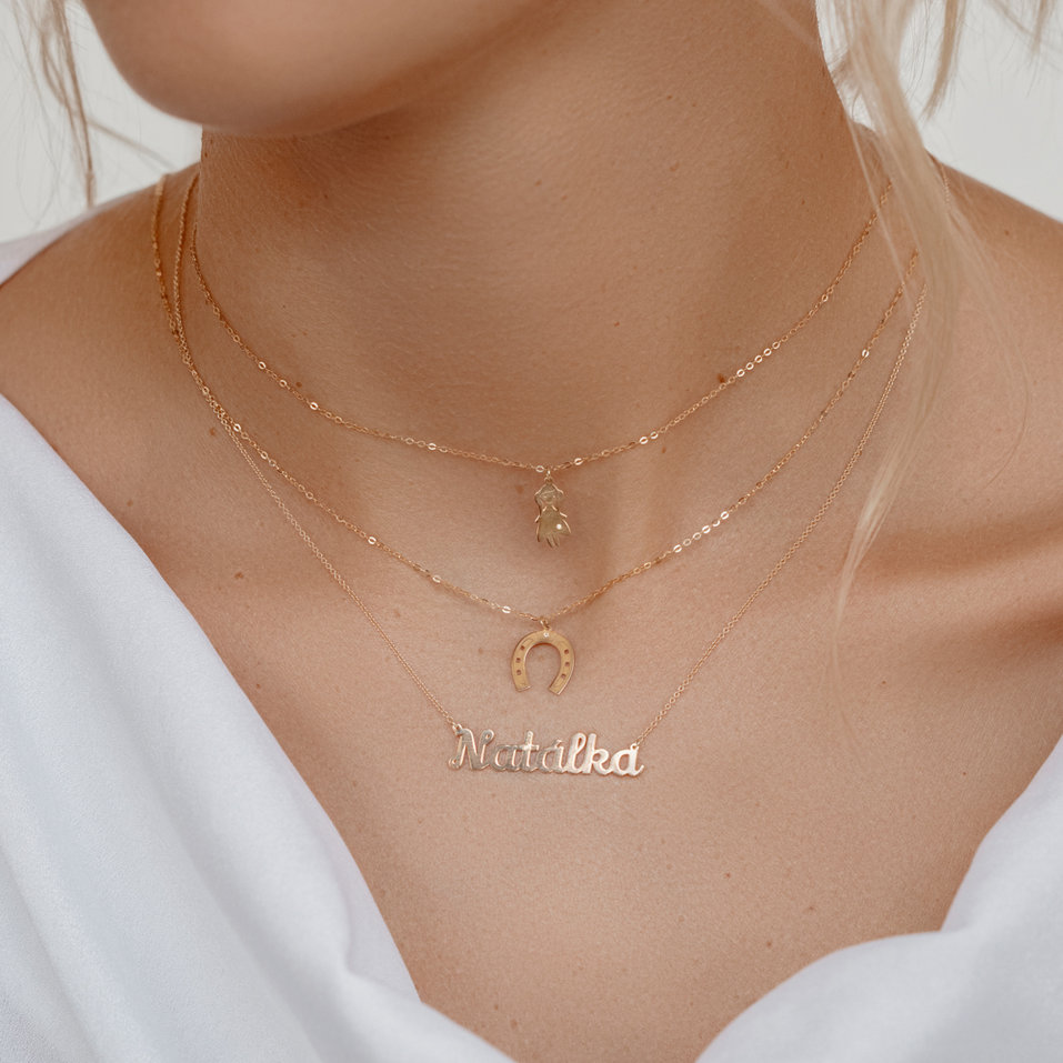 Náhrdelník s diamantem Náhrdelník s briliantem Personalized Gift