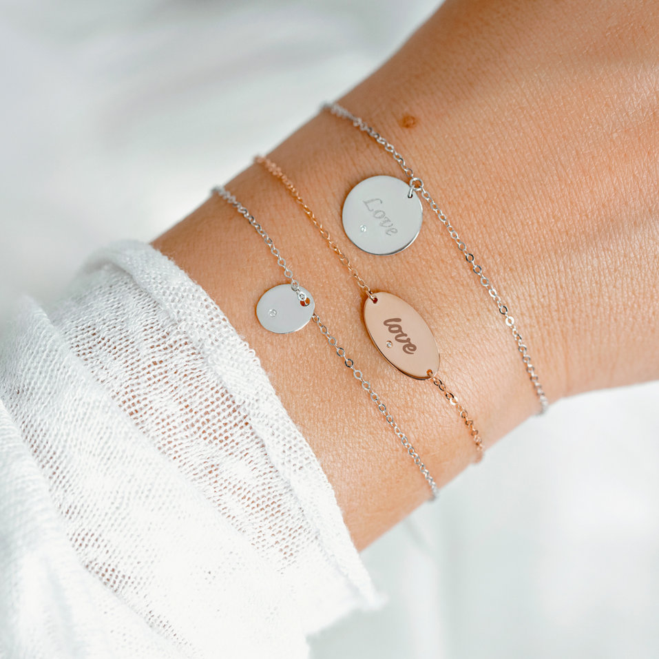 Náramek s diamantem Amour Symbol