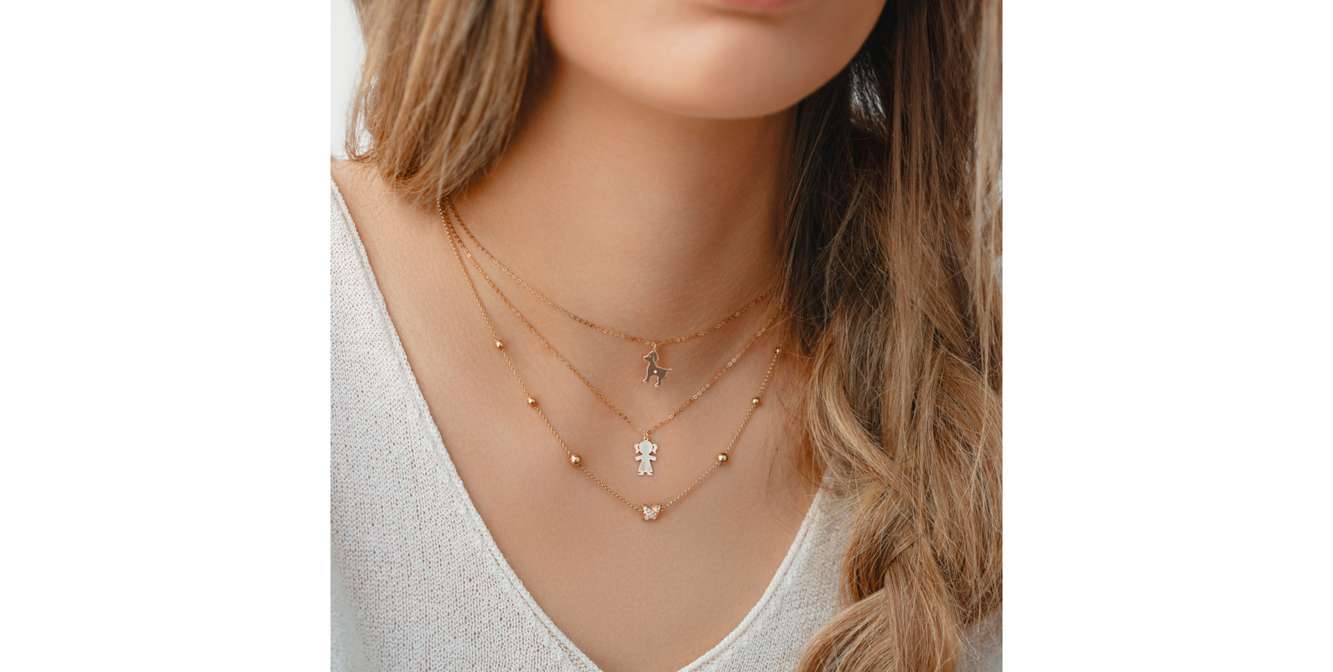 Náhrdelník s brilianty Night Waterfall