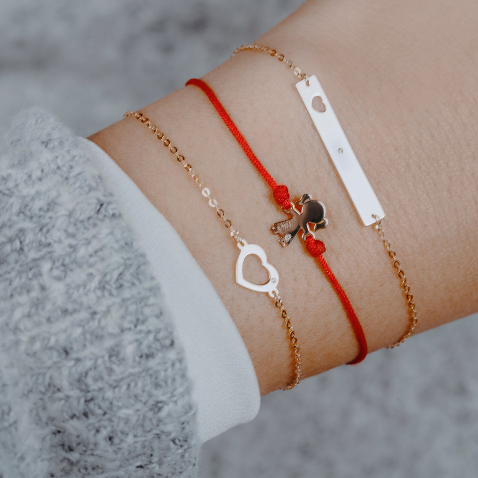 Náramek s diamantem Message Love