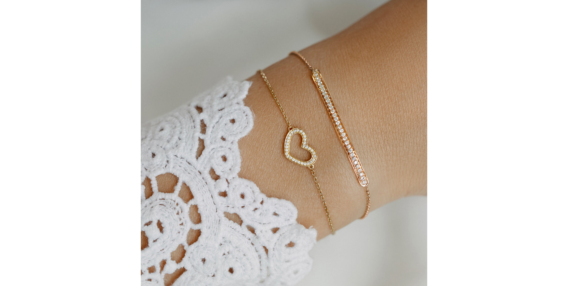 Náramek s diamanty Line