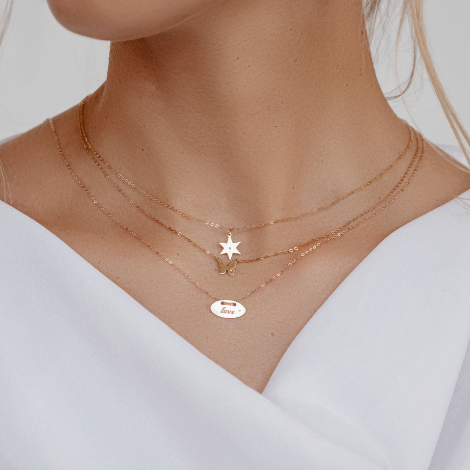 Náhrdelník s diamantem Star