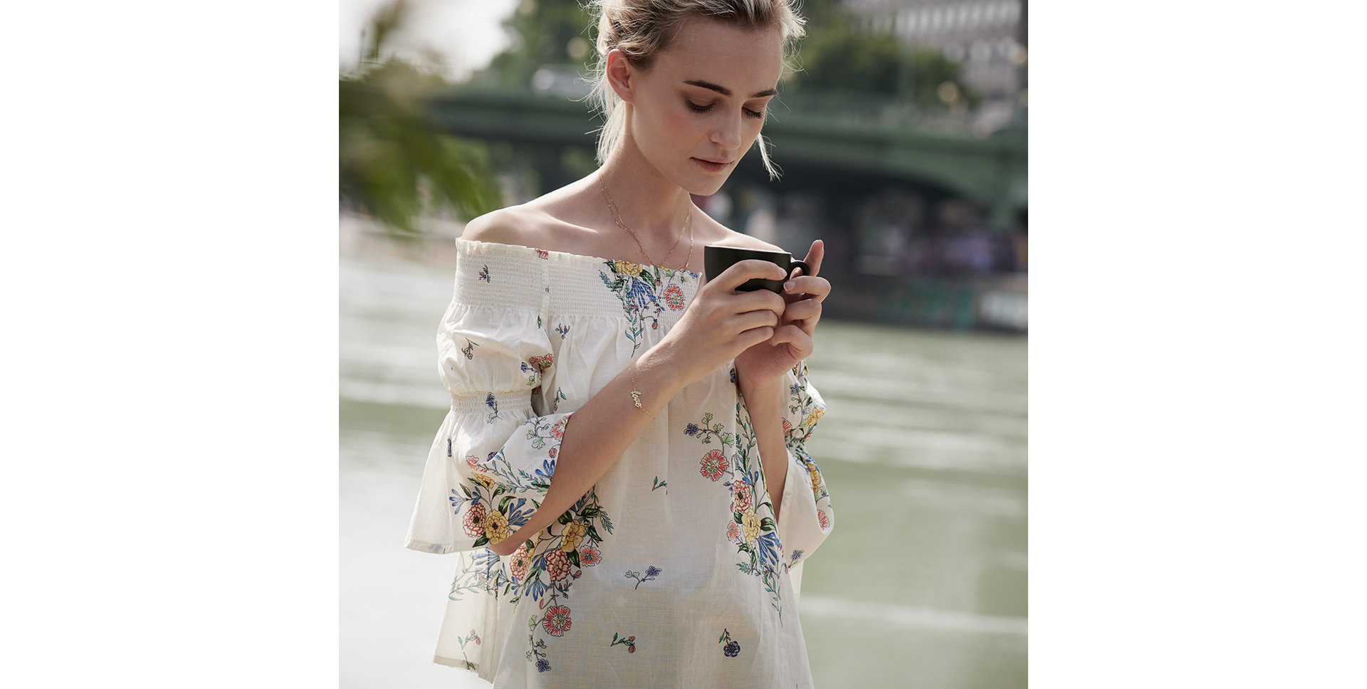 Náramek s diamantem Love