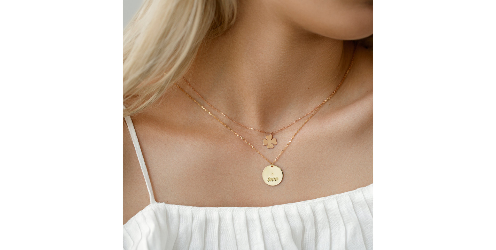 Náhrdelník s diamantem Oval Love