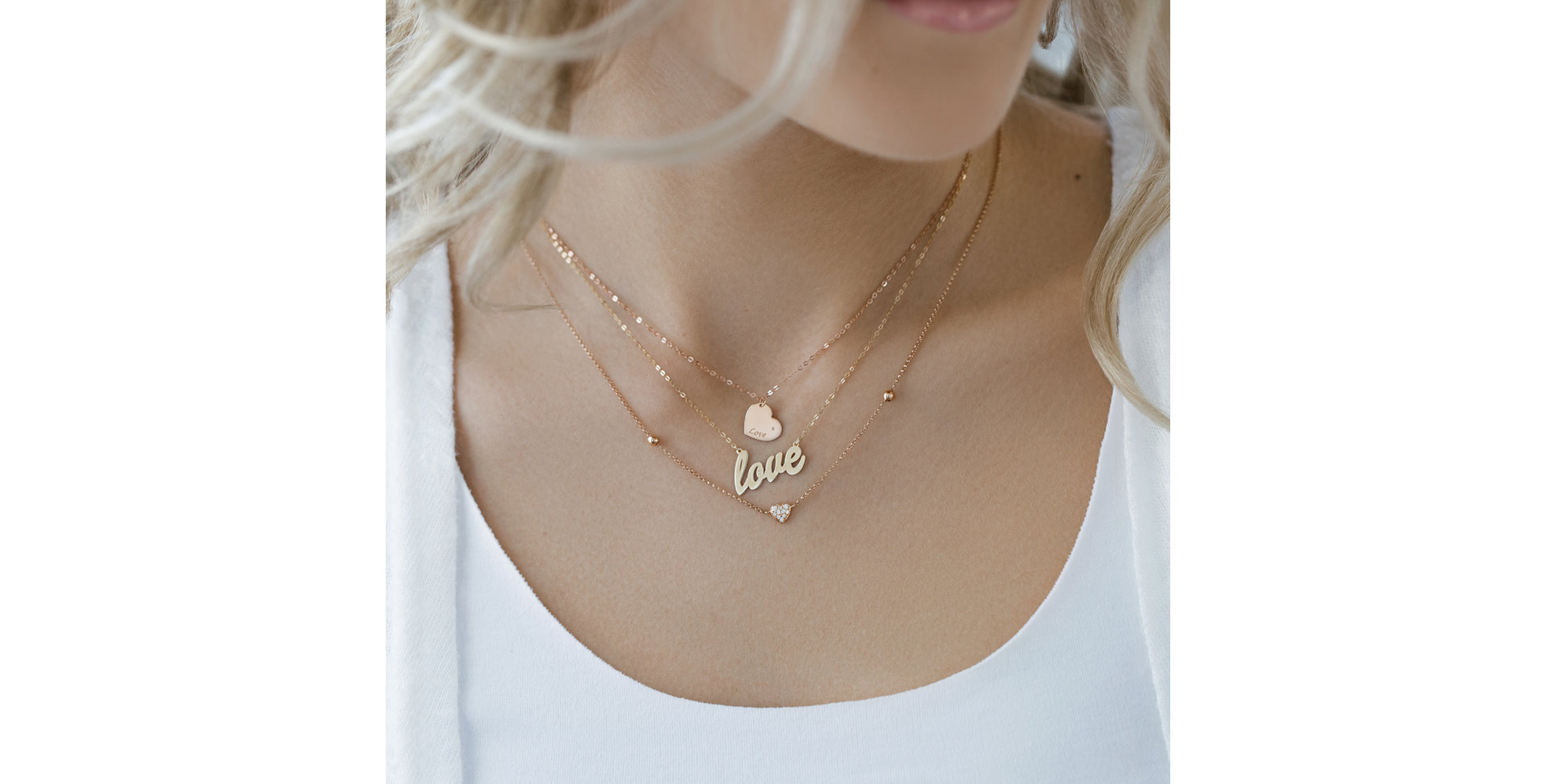 Náhrdelník s diamantem Love Maker