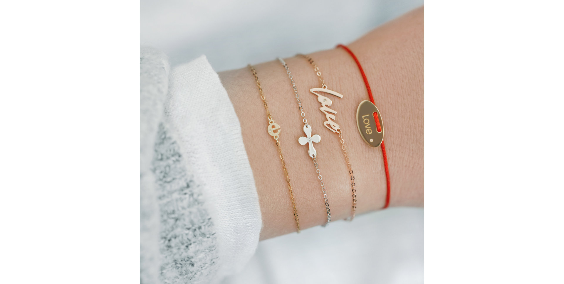 Náramek s diamantem Love Maker