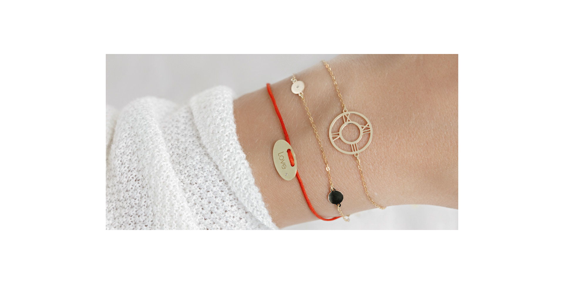 Diamantový náramek se šňůrkou Stamp