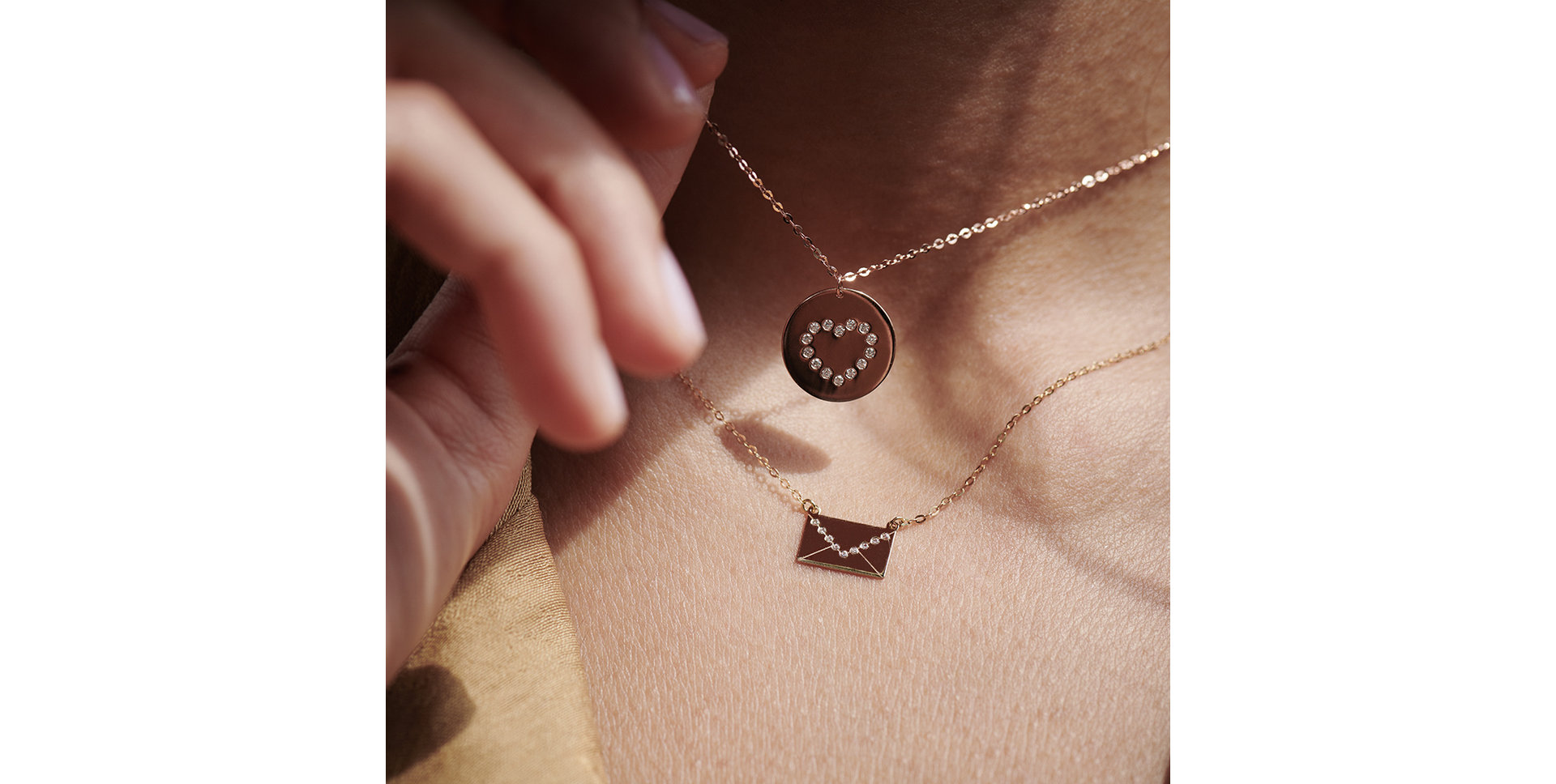 Náhrdelník s diamanty Letter of Love