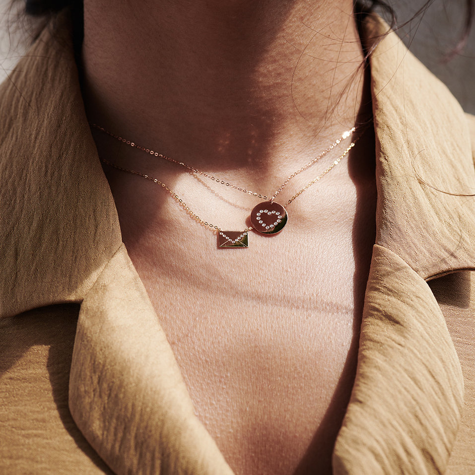 Náhrdelník s diamanty Letter of Love