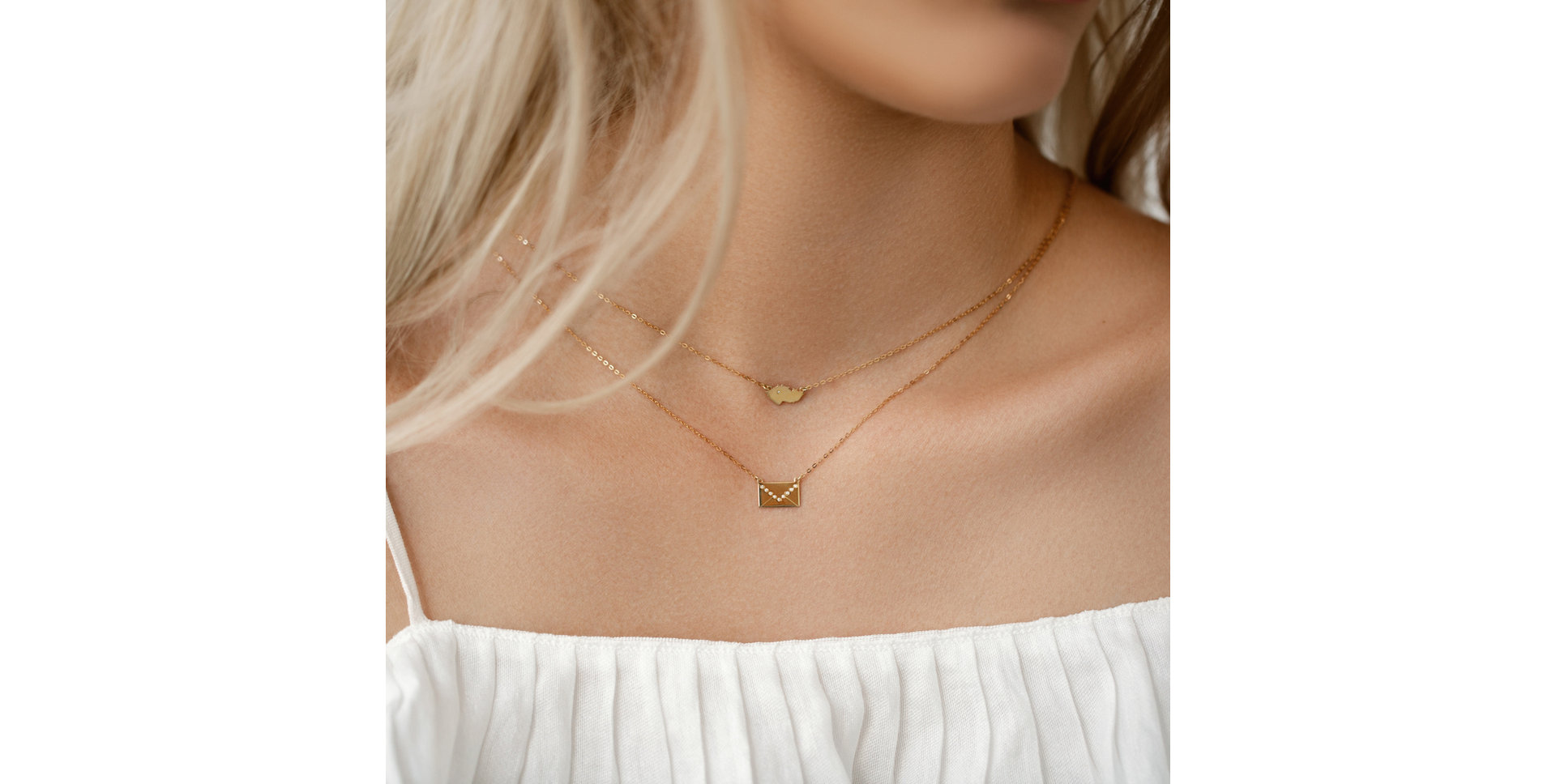 Náhrdelník s diamanty Letter of Love