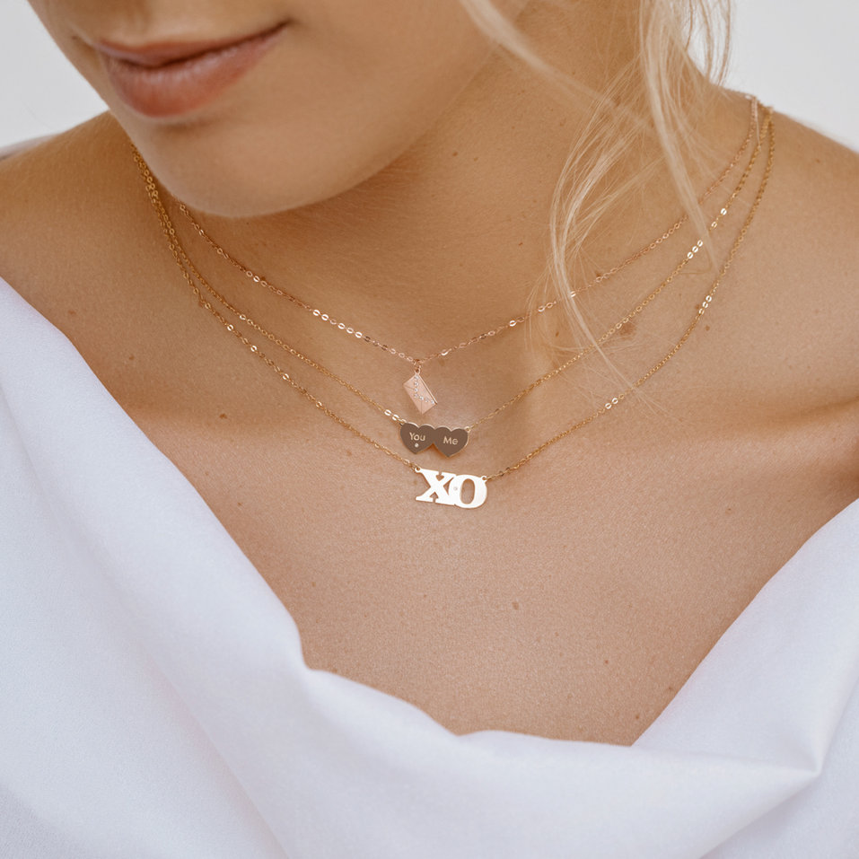 Náhrdelník s diamanty Diamond Envelope