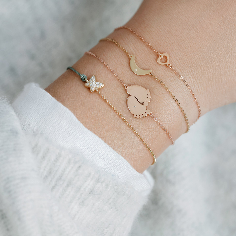 Náramek s diamantem One Heart