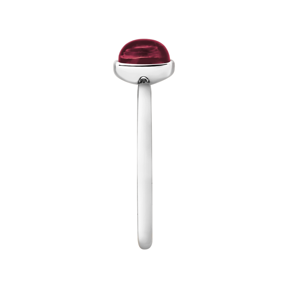 Prsten s růžovým granátem Bonbon