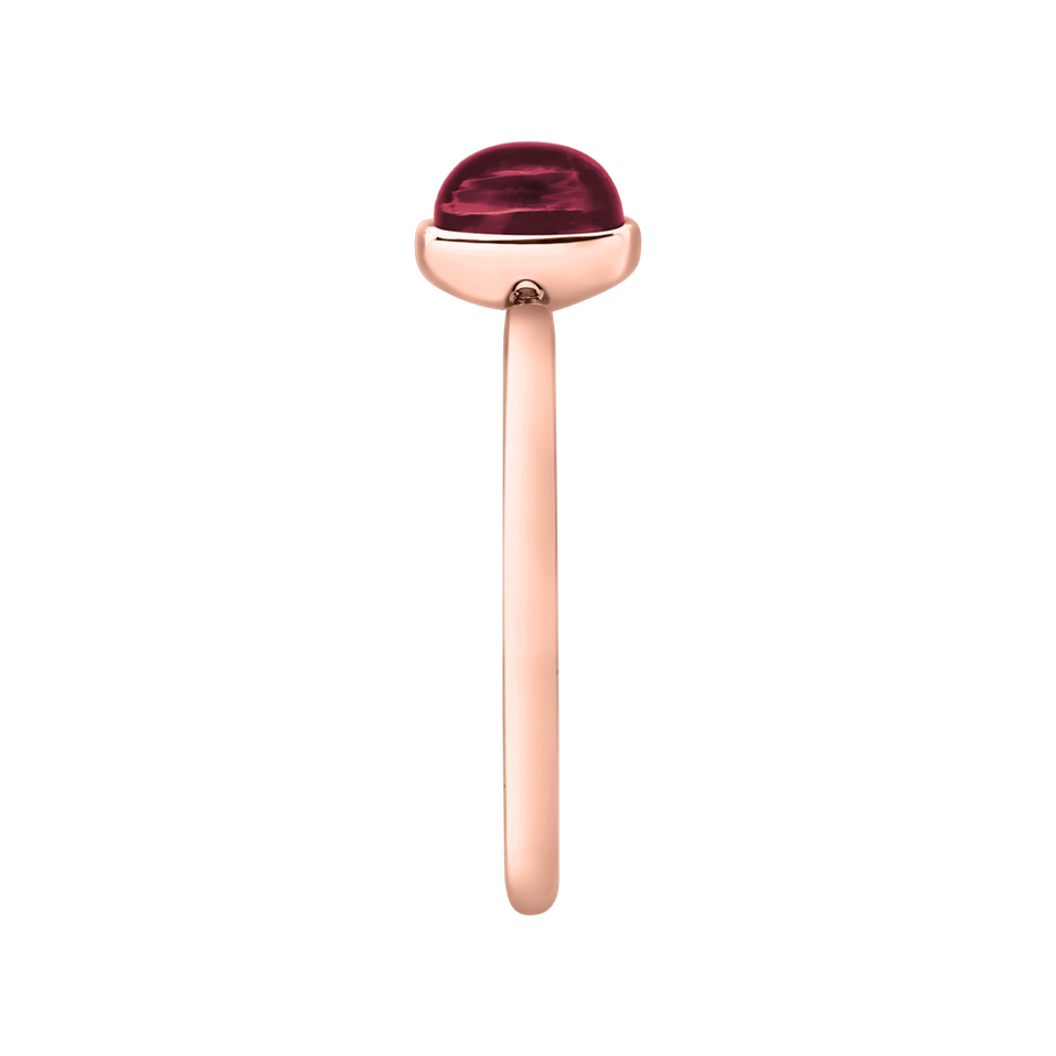 Prsten s růžovým granátem Bonbon