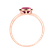 Prsten s růžovým granátem Bonbon4