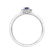 Prsten s diamanty a tanzanitem Princess4